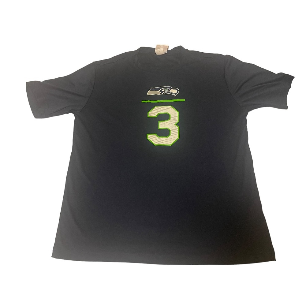 Russell Wilson Shirt Men Small Blue Lightweight NFL Football Seattle‎ Seahawks